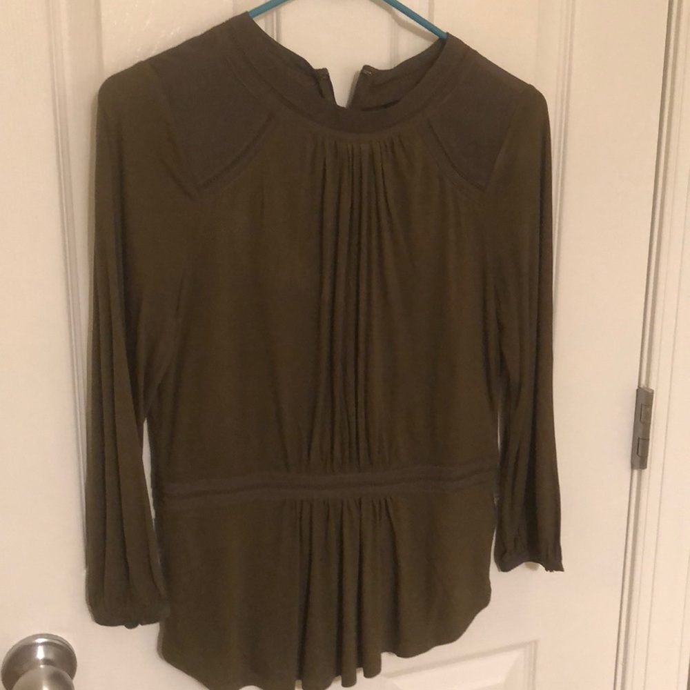 Banana Republic olive green top.